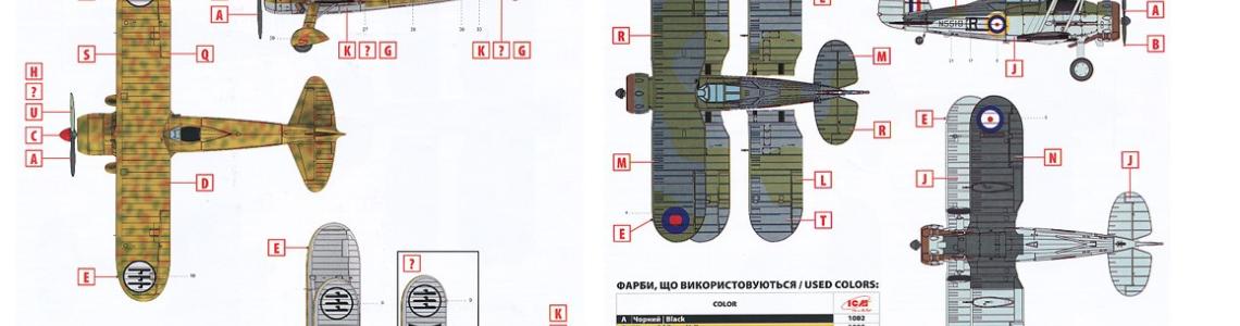 Kit paint schemes for both planes