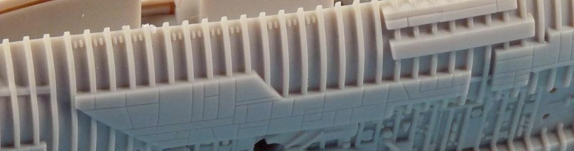 Landing area housing gaps