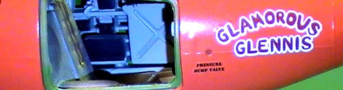 Finished model cockpit interior view