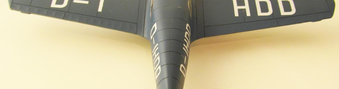 Finished model overhead view