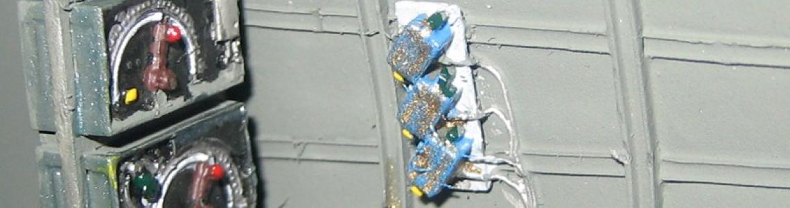 Completed radio intallation inside fuselage