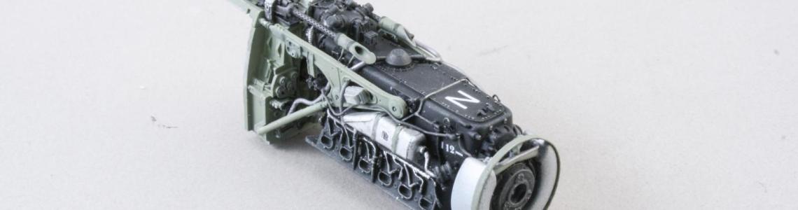 Painted engine assembly