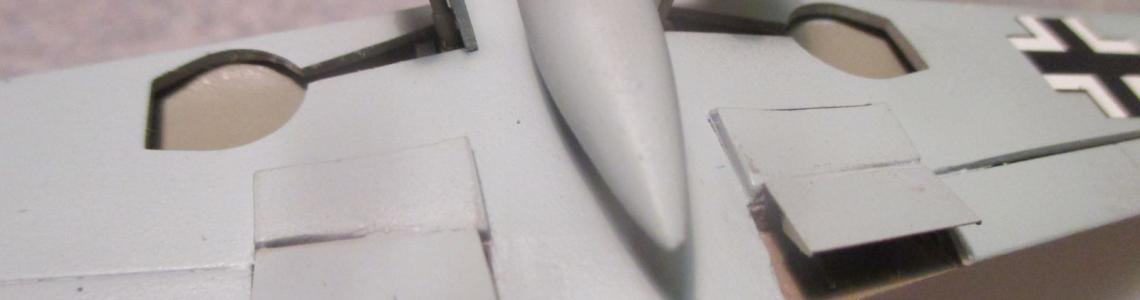 Underside of completed model