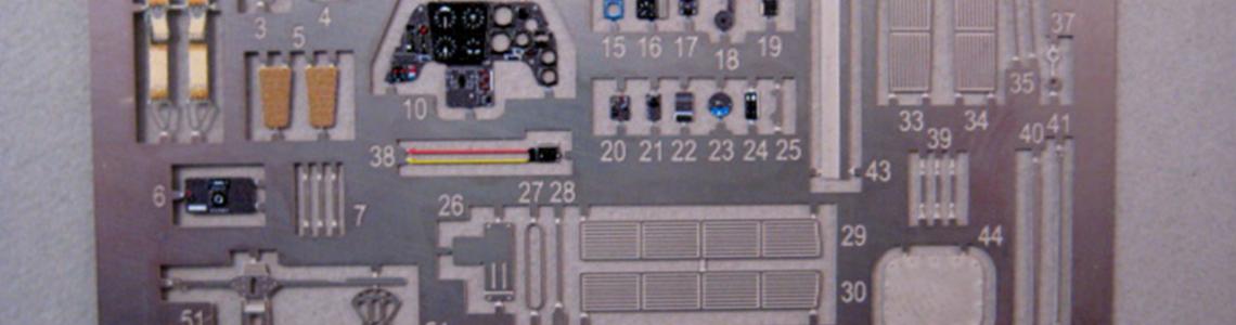 Photo of the actual photoetch fret