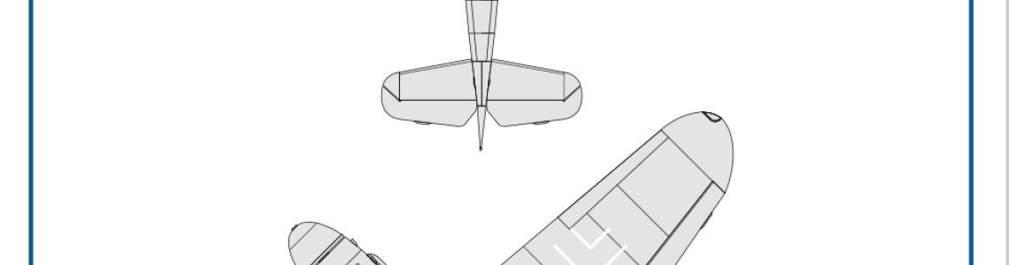 Booklet showing decal positions on wings
