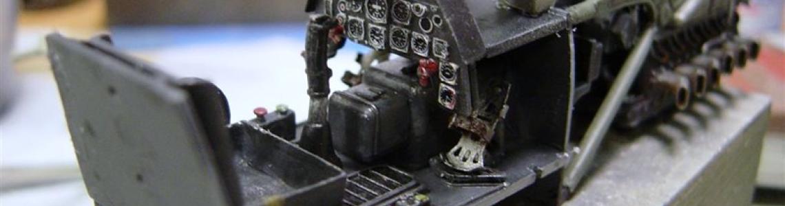 Cockpit after assembly and painting
