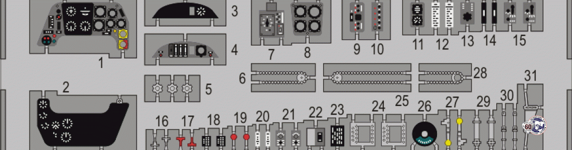 Photoetch sheet layout