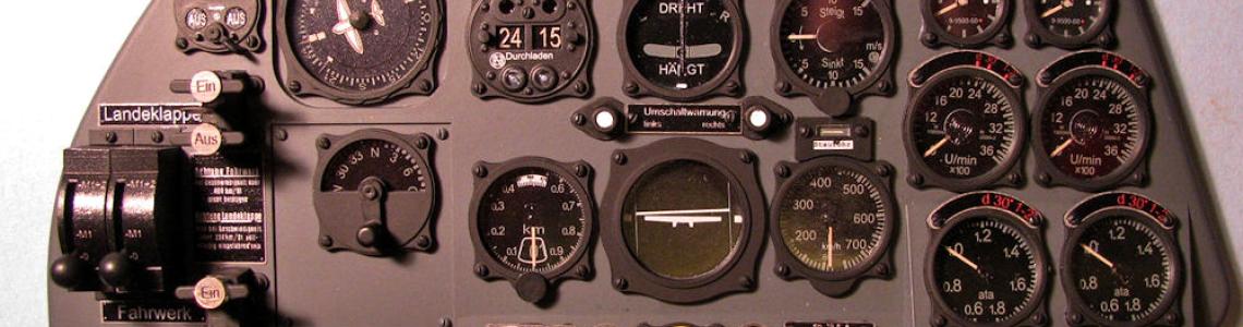 Completed instrument panel