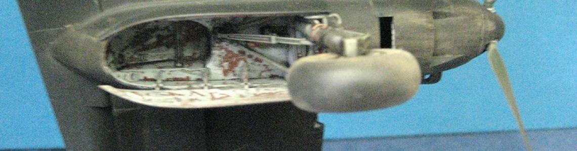 Completed port L.G., well and nacelle underside