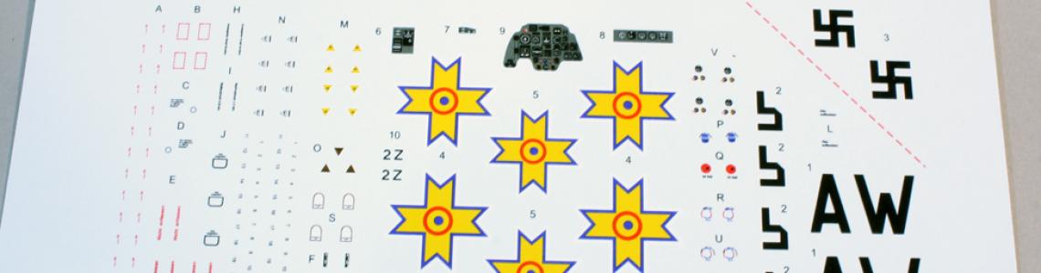 Decals for a Rumanian machine