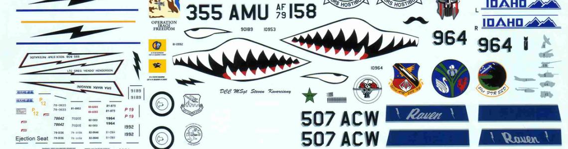 Full color decal sheet by Cartograf