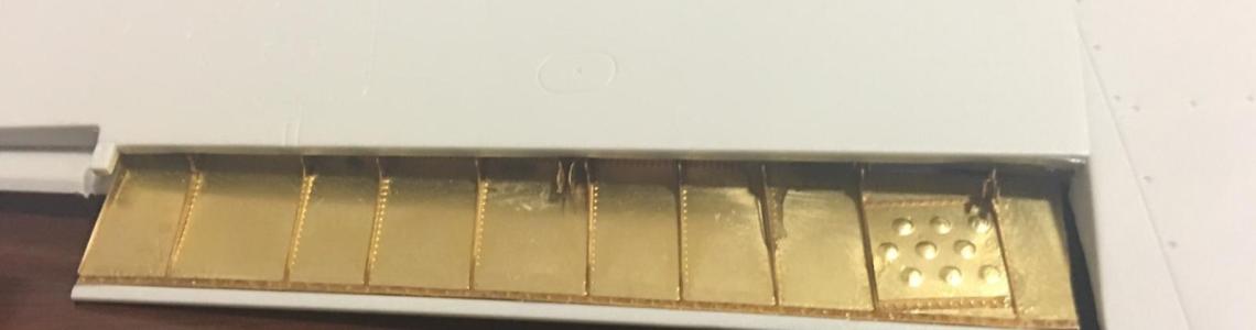 Landing flaps installed