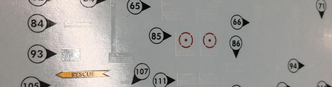 Decal thickness, numbering, and contrast