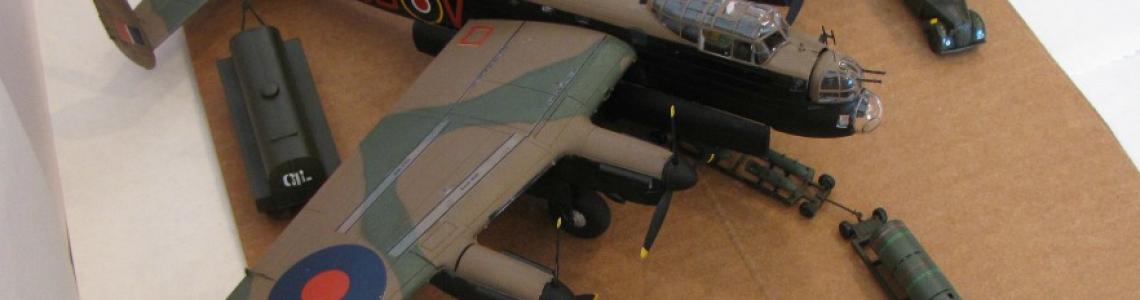 Finished models from gift set