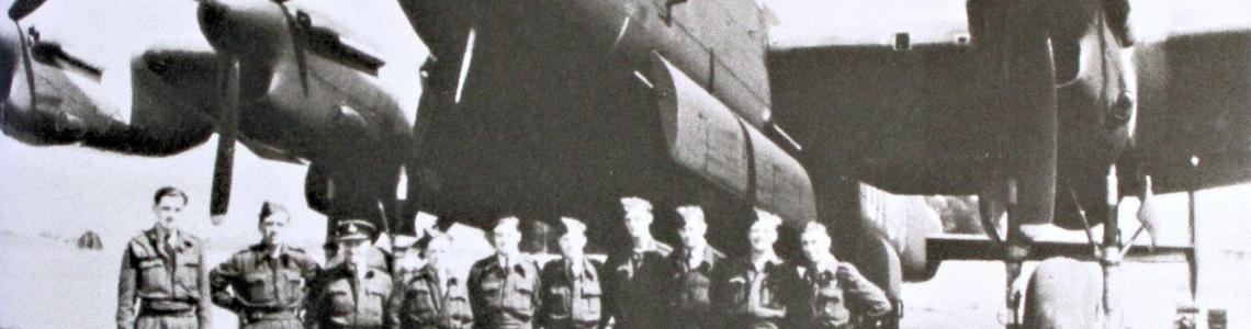 Late war Lancaster with crew