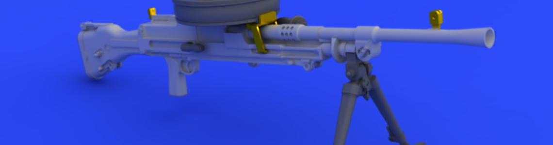 Assembled   on Bipod with drum Magazine