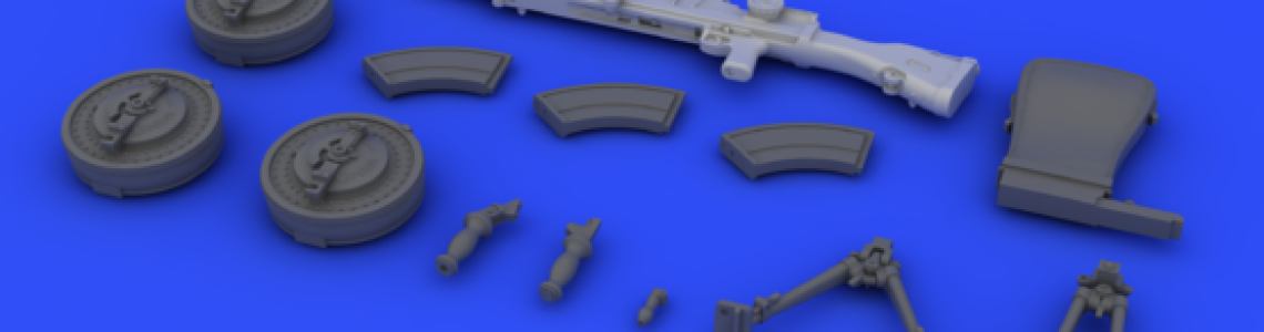 Bren Gun with magazines & Bipods