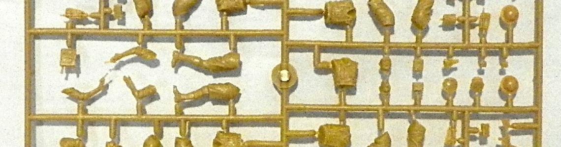 Figures attached to sprue