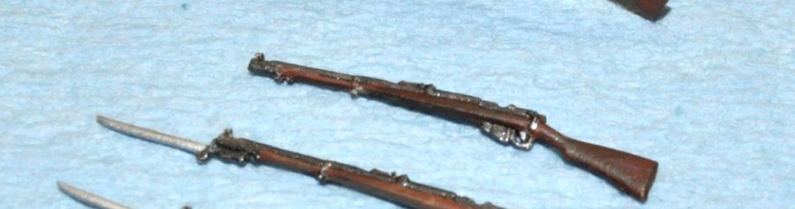 Rifles and Lewis gun