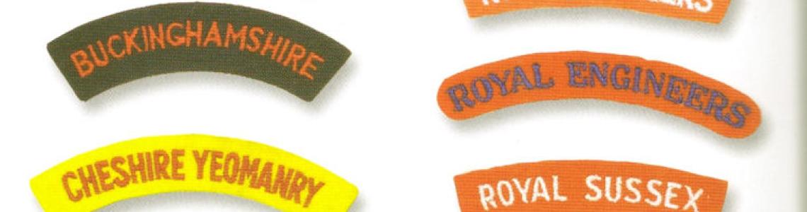 Corps and Regimental shoulder flashes