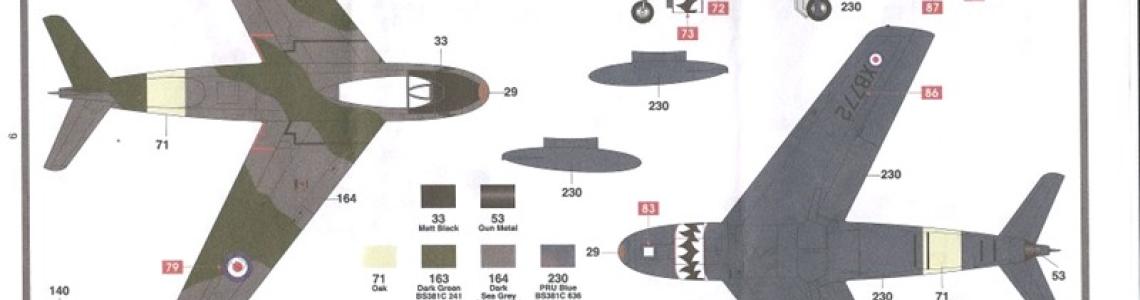 Instructions sheet color guide