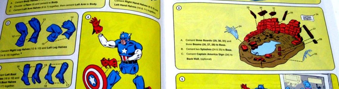 Comic book style instruction book