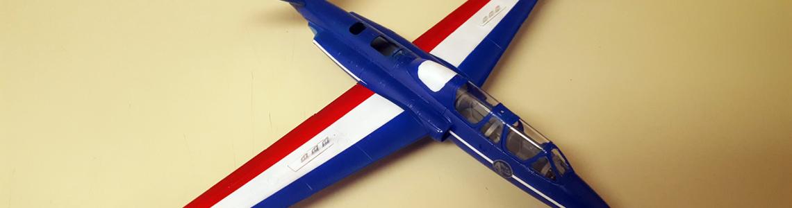 Assembled and painted aircraft - rigth-front, above