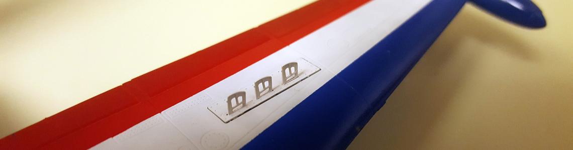 Close-up of wing detail