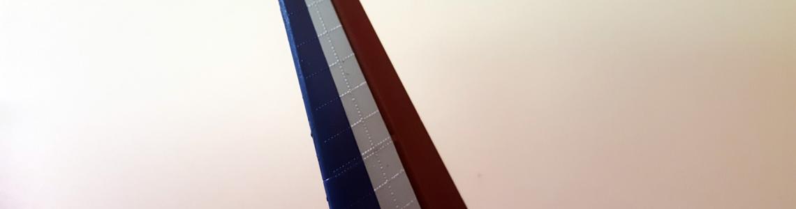 Close-up of empenage, showing the amount of included surface detail