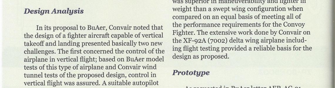 Page 2: Convoy FIghter Proposal: Design analysis, Prototype