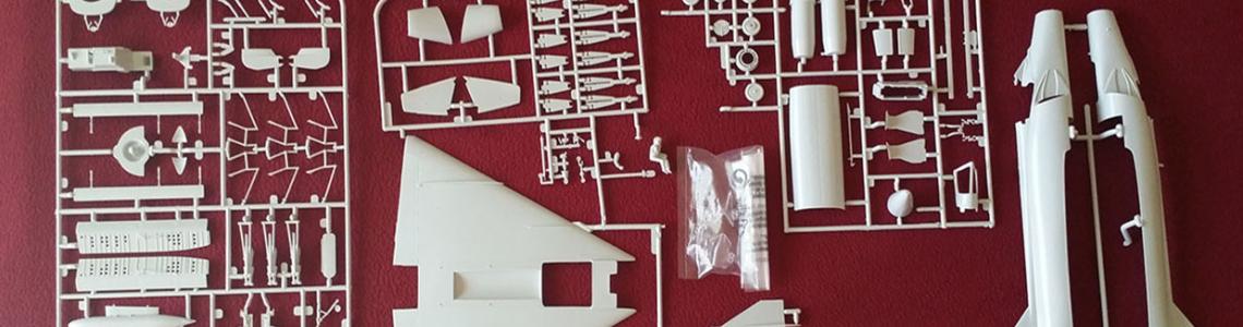 All of the sprues included in the kit
