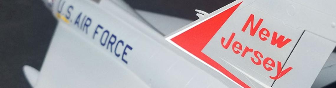 Assembled aircraft, rear, above