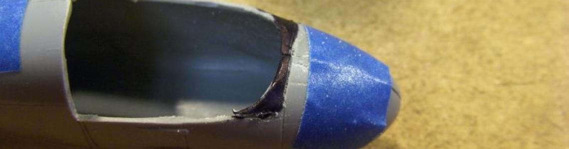 Trimming canopy / fuselage edges