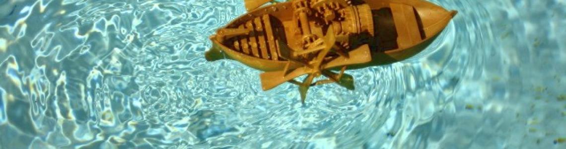 Completed kit in the water