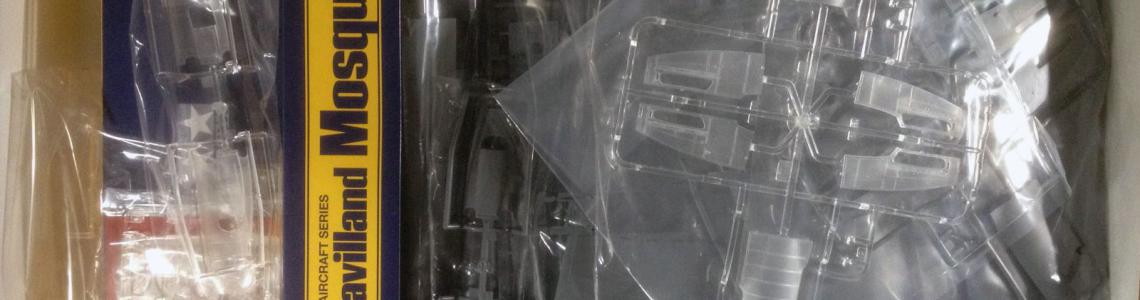 A cardboard “thwart” separates the bagged sprues. Decals, instructions and a reference manual were found beneath the sprues. The PE fret bags were glued to the top of the thwart in the upper right.