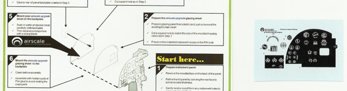 Kitset instructions and instrument panel film