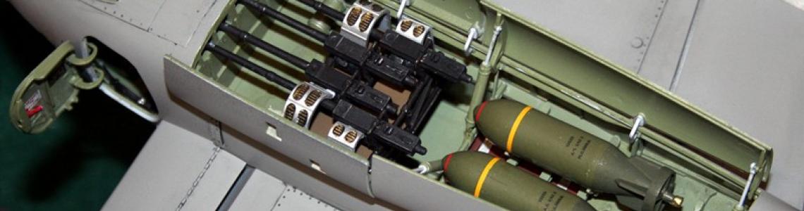 Bomb bay and cannon installation