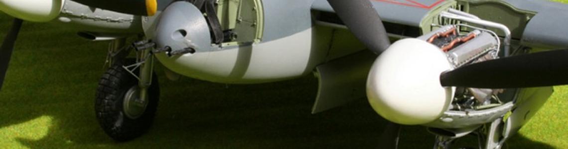 Completed model nose and port engine/nacelle