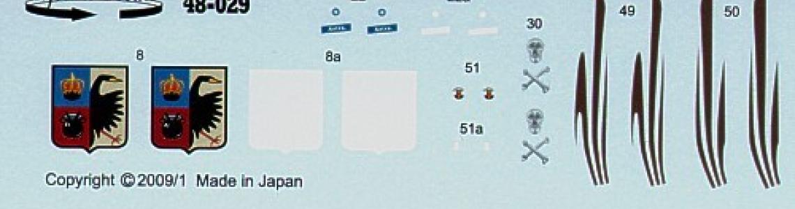 Decal sheet included