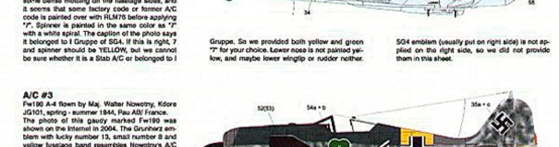 Individual a/c markings guide