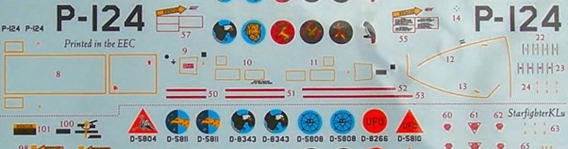 Decal sheet in package