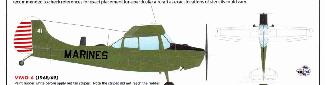 US Marine Corps schemes with nicely striped tails