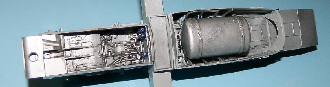 Interior Floor Underside - Bomb Bay with Fuel Tank and Nose Gear Well