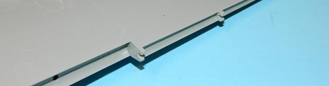 Wing Detail  highlighting Plastic Hinges