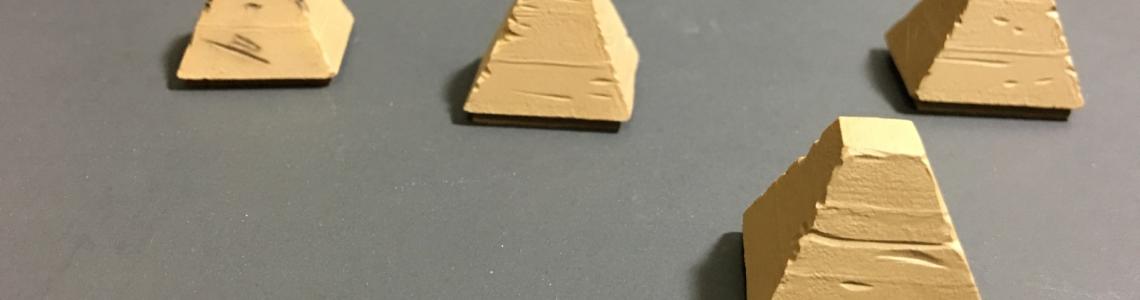 Finished with Model Master Dark Earth acrylic paint