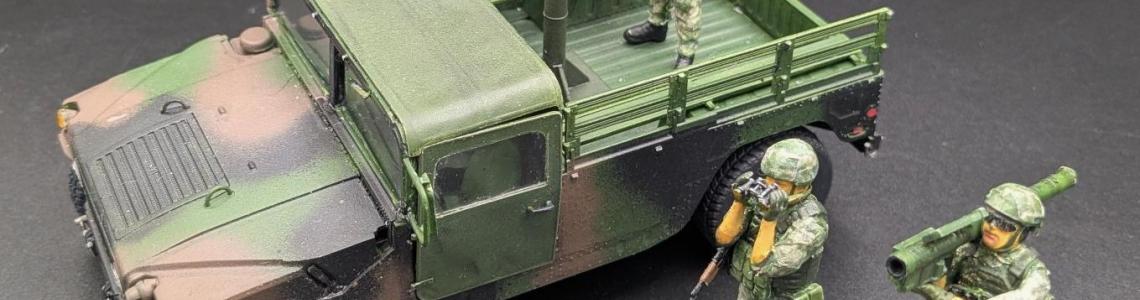 Completed HMMWV with Figures - Left View