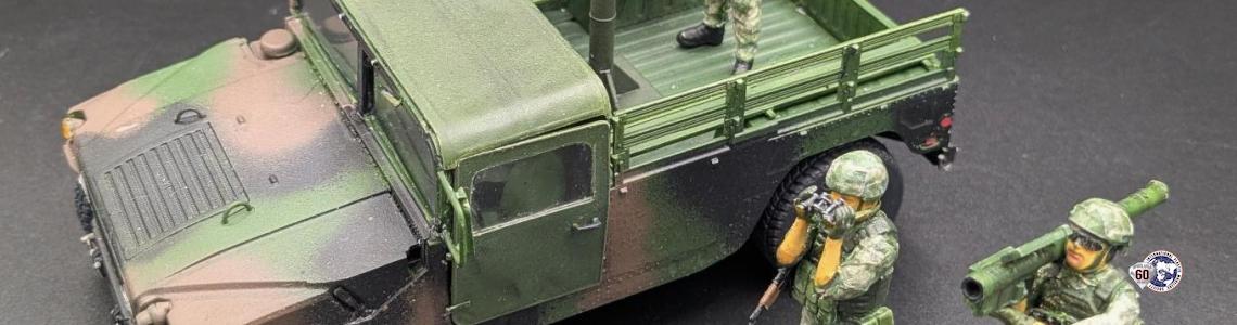 Completed HMMWV with Figures - Left View