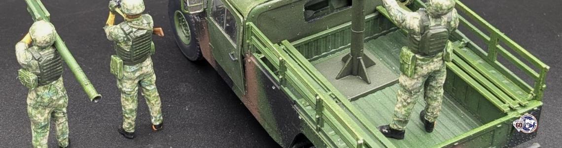 Completed HMMWV with Figures - Back View