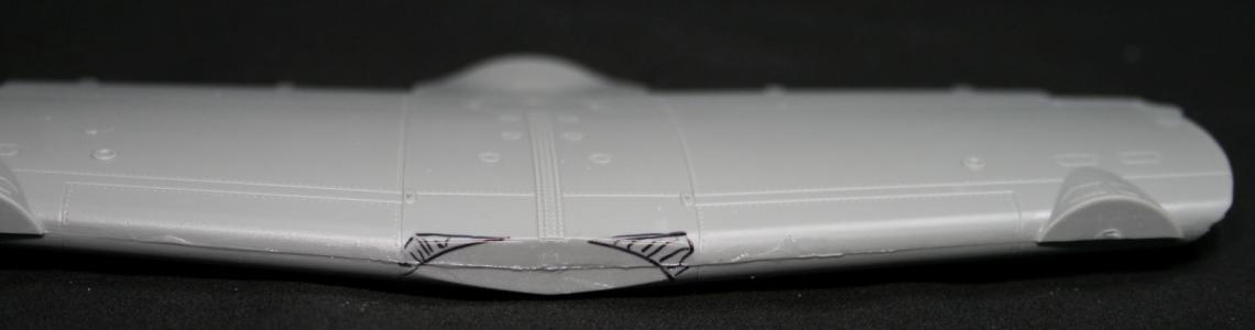 Wing area to sand for fairing