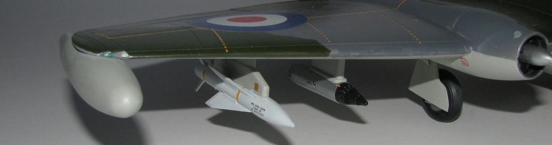 Finished model with Missile, Pod and wing tank
